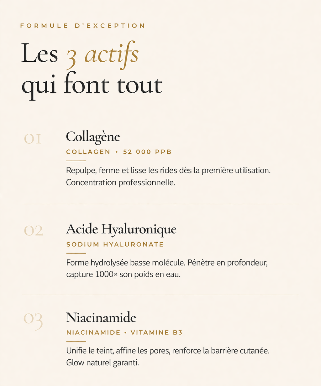 Masque anti-âge au collagène pour une peau lisse & hydratée