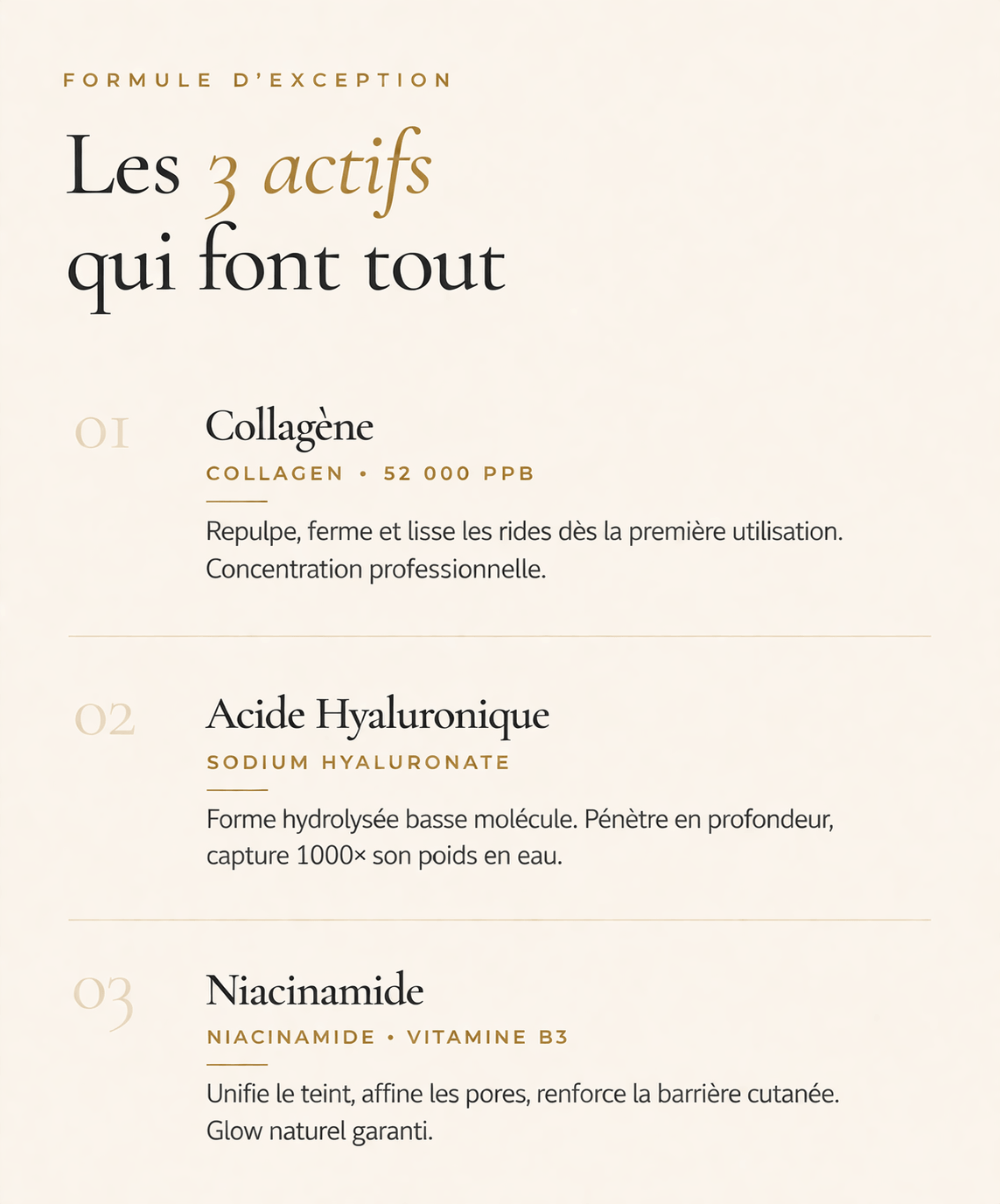 Masque anti-âge au collagène pour une peau lisse & hydratée