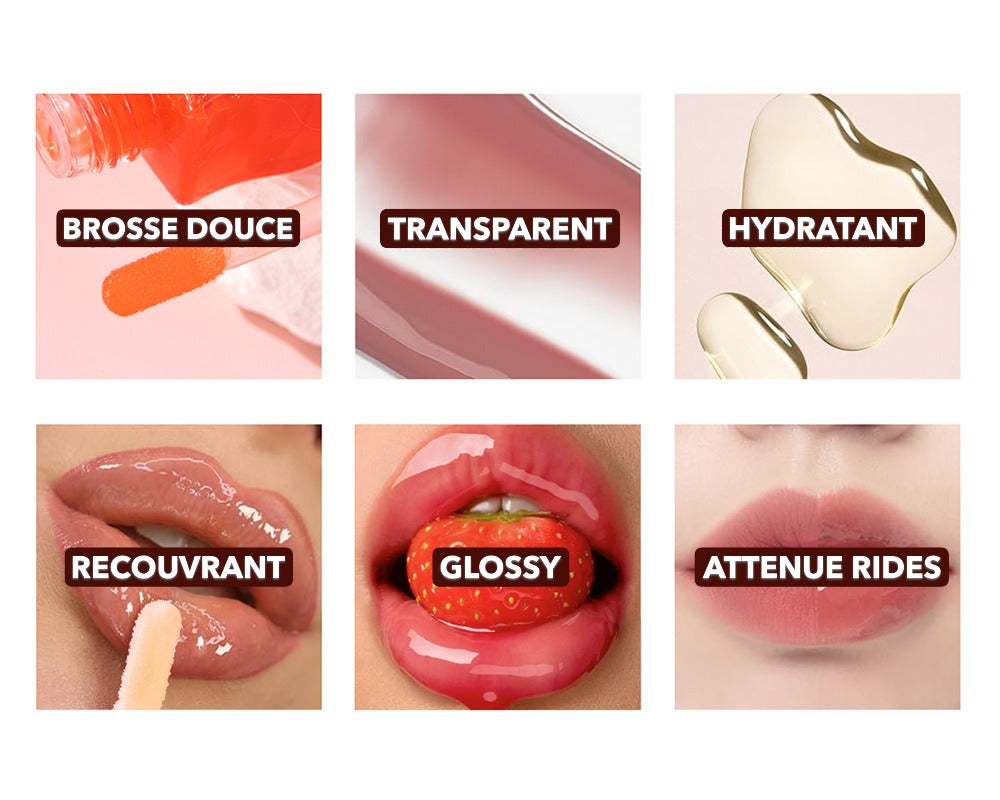 Gloss Lèvres Hydratant et Repulpant "Fruit & Miel" LadyLux Paris
