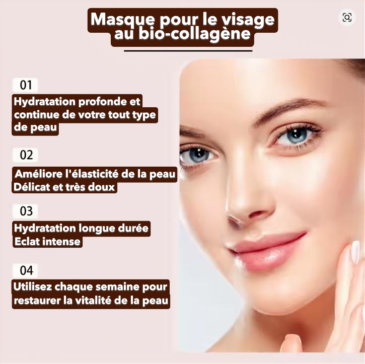 Masque collagène anti-âge | Peau lisse & hydratée
