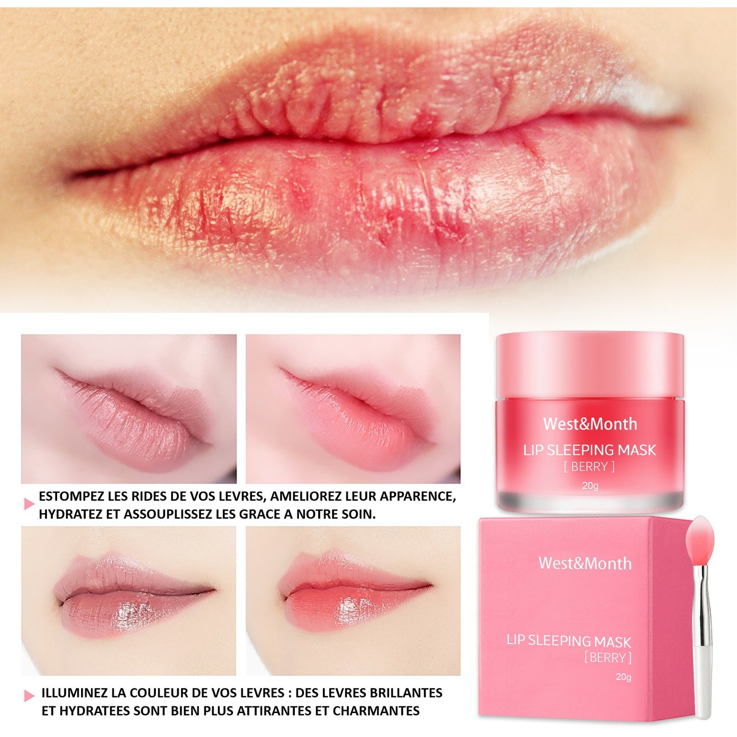 Baume à lèvres réparateur nuit | Hydratation intense